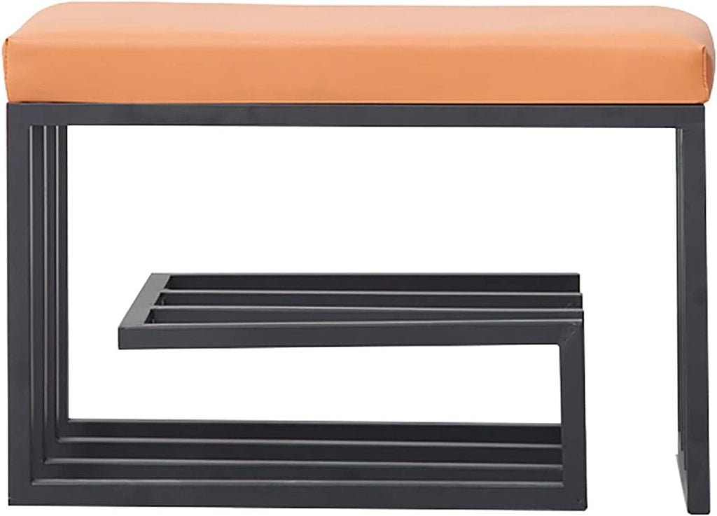 scarpiera Panca per riporre Le Scarpe Panca Moderna Imbottita capitonné con Struttura in Metallo Panca per Scarpe per Camera da Letto - Grigio, 80x30x45 cm