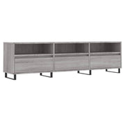 Mobile TV multimediale scaffale TV mobile TV sala da pranzo soggiorno camera da letto Sonoma 150 x 30 x 44,5 cm legno ingegnerizzato grigio 02_0028397
