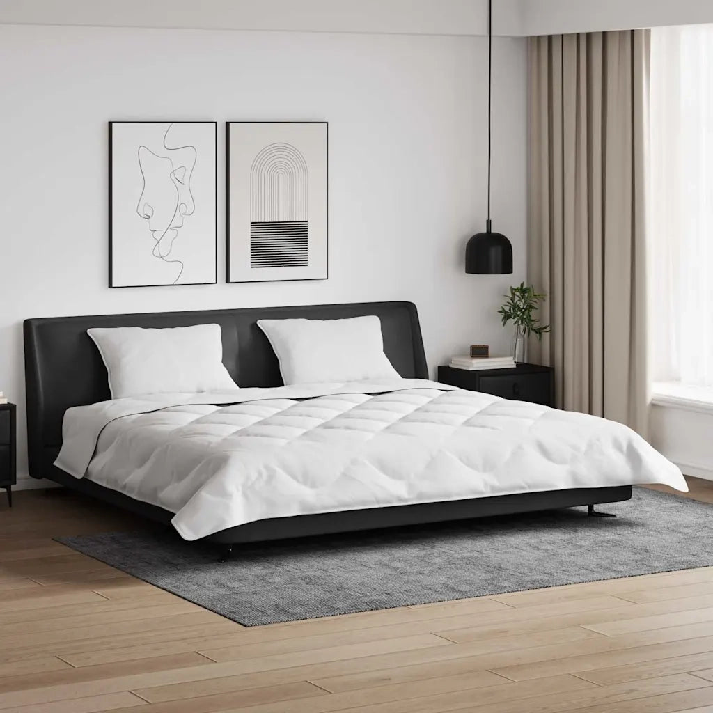 vidaXL Piumone Altro con cuscino 3 pcs Bianco 200 x 200 cm Microfibra