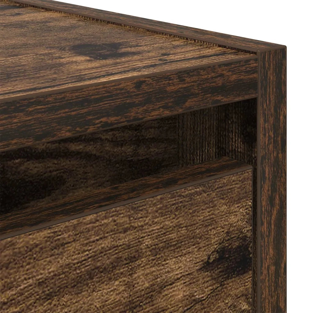 Comodino a Muro Rovere Fumo 38x34x40 cm 861255