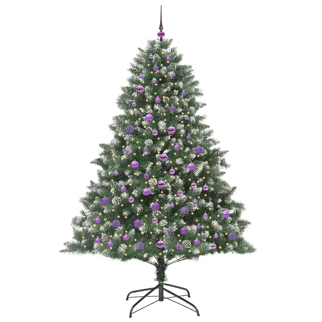 Albero di Natale | Decorazioni natalizie artificiale con 300 LED Verde 210 cm