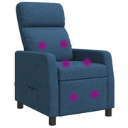 Poltrona Massaggiante Blu Tessuto 42035105