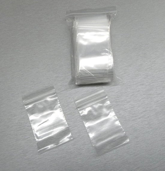 Zakchips Ritszakken Transparanti - Rilasciabili - 100 Pezzi - Carta Regalo Gioielli Dolci - 5x7 CM - Contenitore per Alimenti