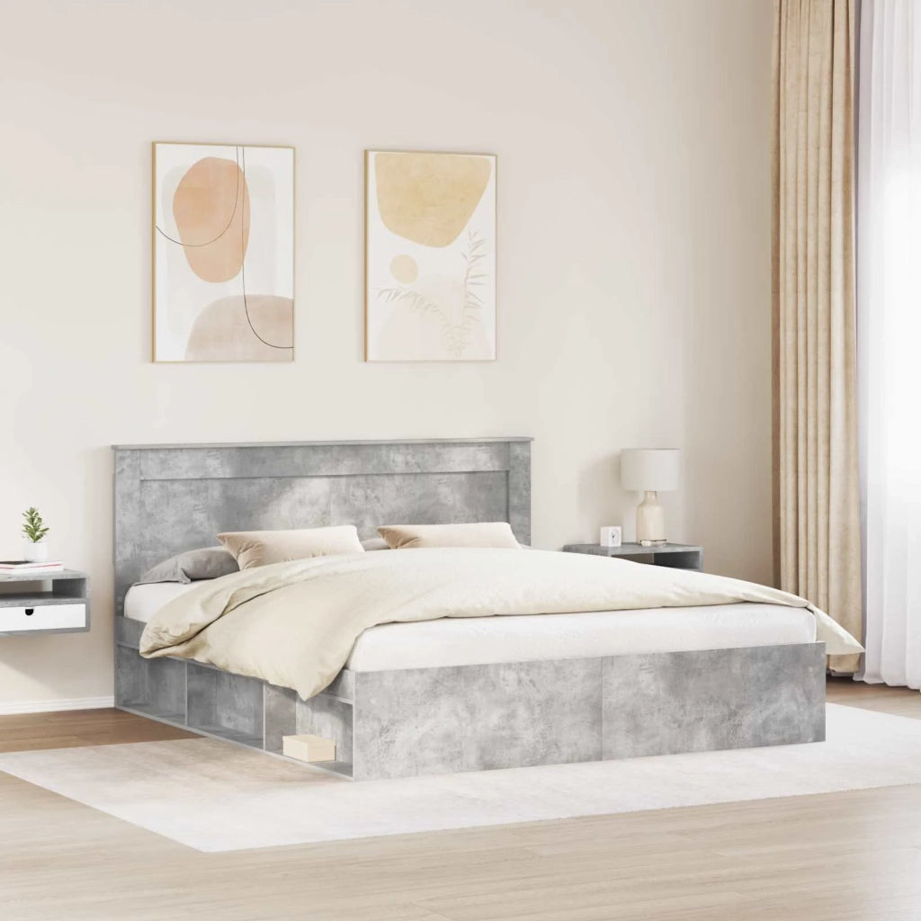 Struttura del letto Calcestruzzo 180 x 200 cm Pino massello 3410059