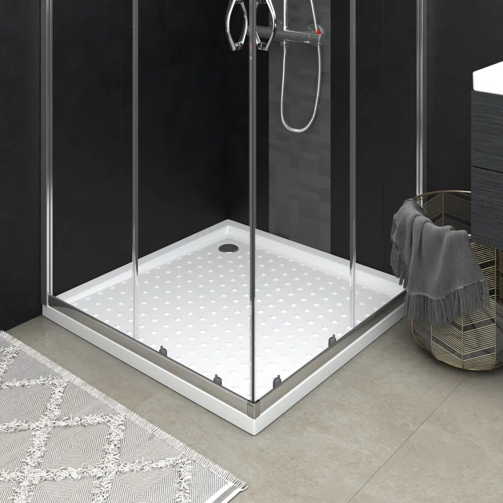 Piatto Doccia con Superficie Puntinata Bianco 80x80x4 cm in ABS CFW3372730