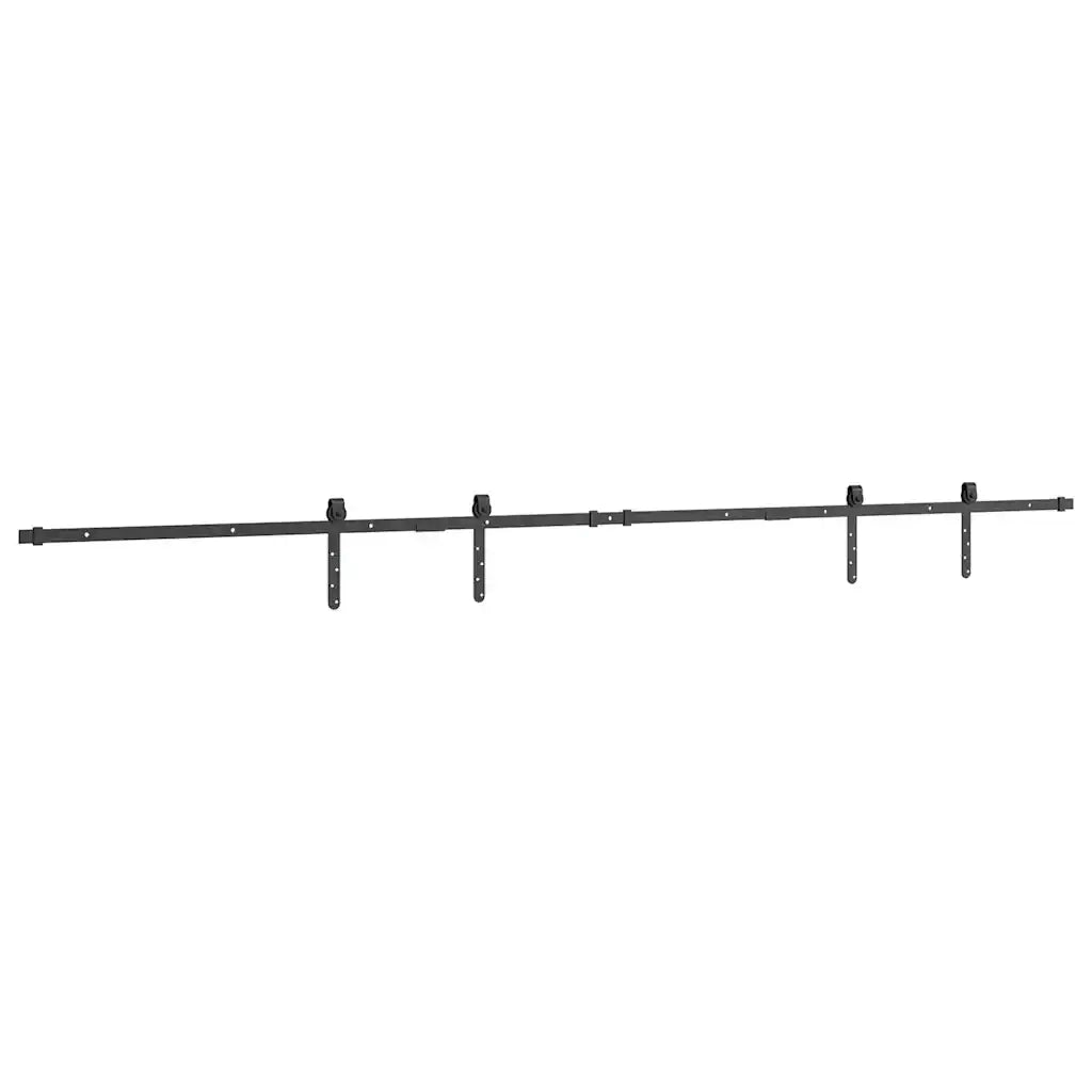 vidaXL Kit Anta Scorrevole Armadio in Acciaio al Carbonio 244 cm