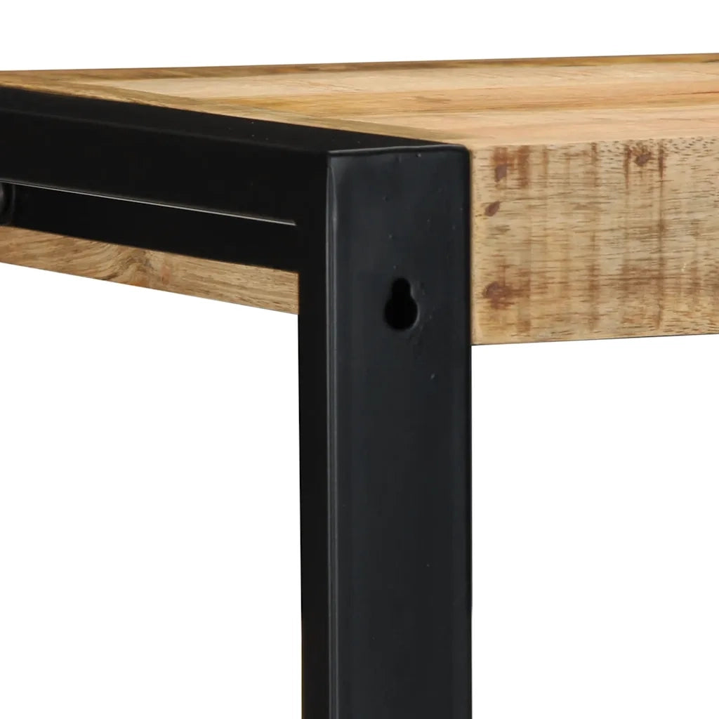Mensola da Parete 35x35x100cm in Legno Massello di Mango Grezzo 4015935
