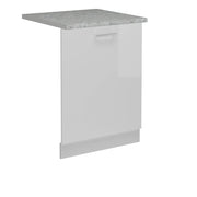 Vicco Coperchio per lavastoviglie Bianco lucido 60 cm , PL Marmo