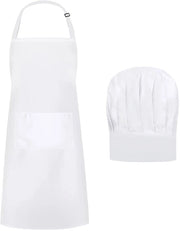 Set di grembiuli e schort per cucina - Grembiule di cucina adattabile bianco per casa e ristorante