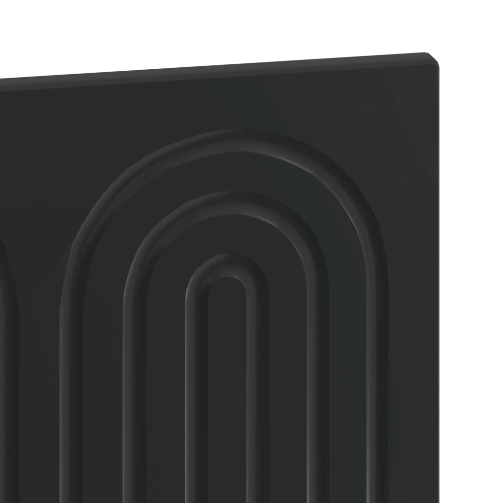 Testiera da Muro ALKMAAR Nero Legno ingegnerizzato 896316