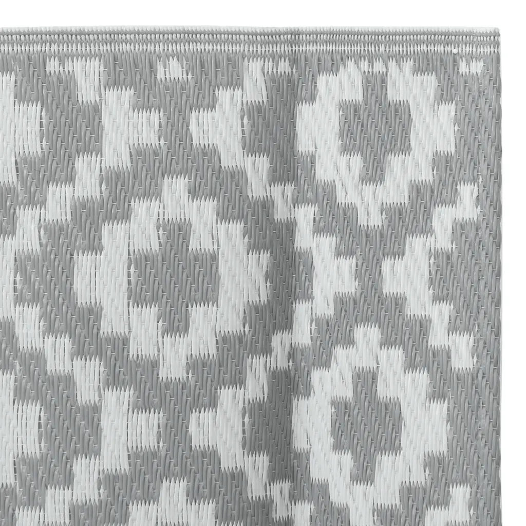 Tappeto da Esterni ARAKIL Grigio 190x290 cm in PP 368554