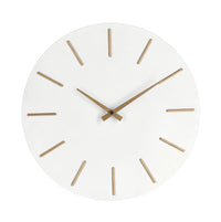 Orologio da Parete  Ø40x5 cm in Legno TimeLine Bianco