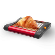 Tostapane piatto orizzontale per 2 fette, elementi riscaldanti al quarzo 300W, area tostatura 18x15cm cucina - SOGO
