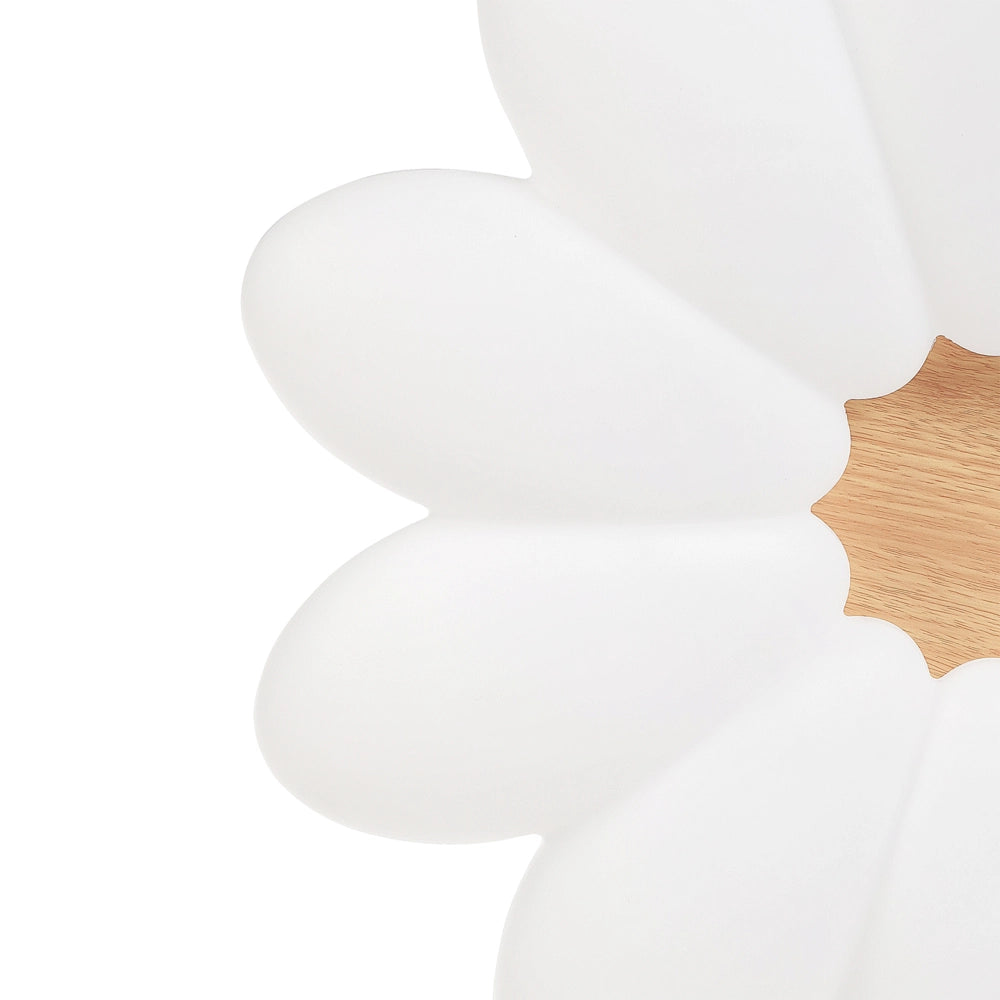 Lampada da soffitto Forma di fiore con paralume acrilico bianco per la stanza dei bambini Luce di design Illuminazione d'accento