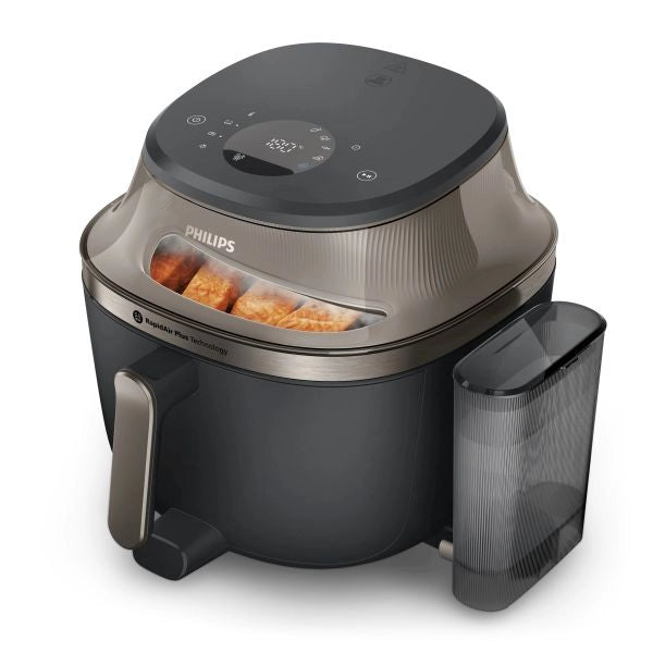 Philips friggitrice ad aria calda na547/07 / series 5000 nero, oro