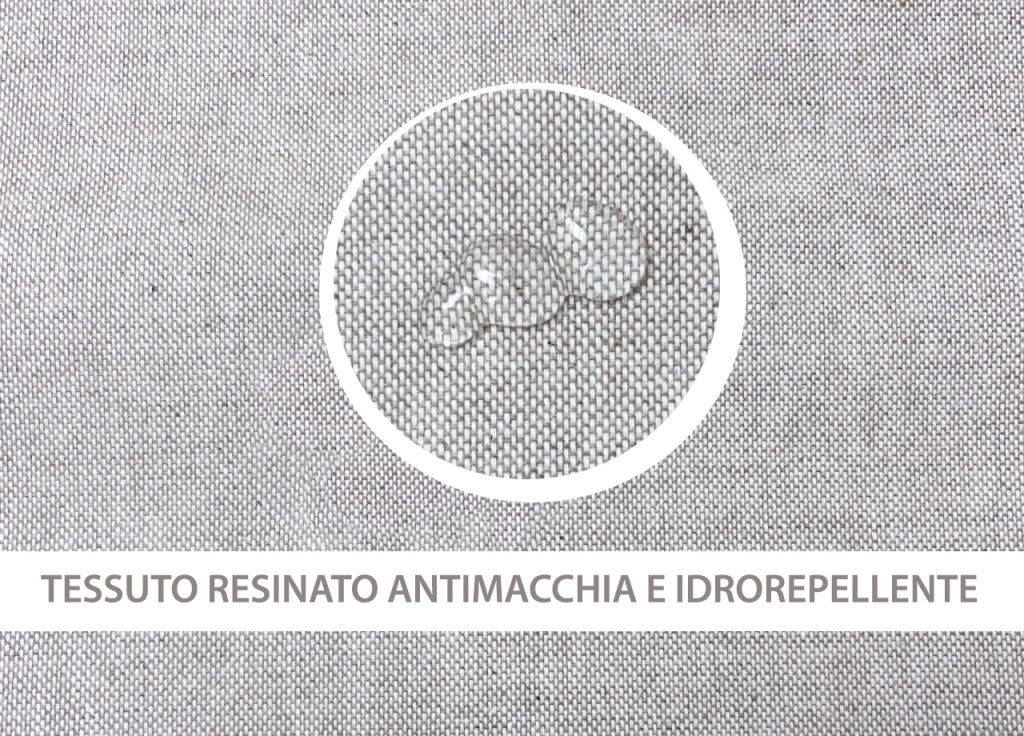 Tovaglia Panama Resinata Antimacchia Copritavolo Cucina Disegno Mare - 140x140 - Mare