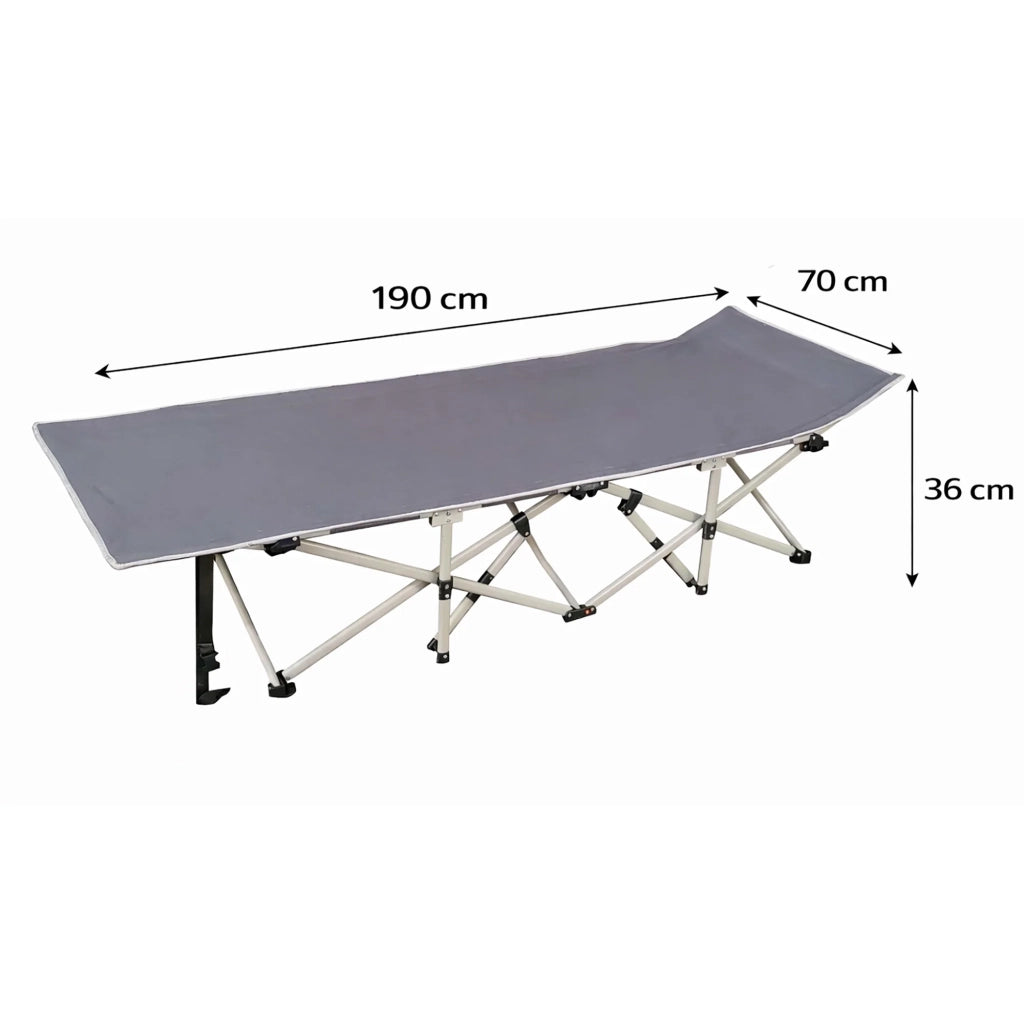 Lettino prendisole da giardino Nalu (190x70 cm), struttura in acciaio, tessuto oxford, leggero e pieghevole, ideale per esterno