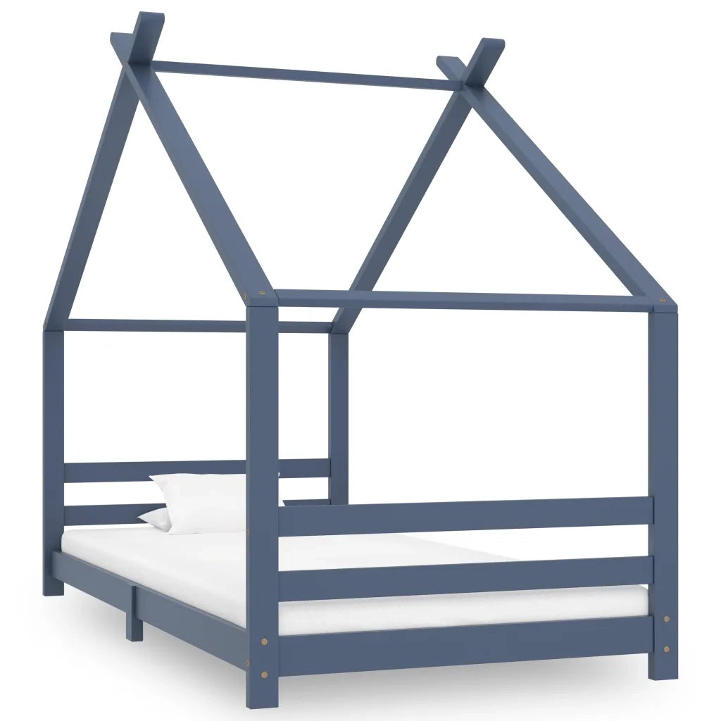 Giroletto per Bambini Grigio in Massello di Pino 90x200 cm cod mxl 60939