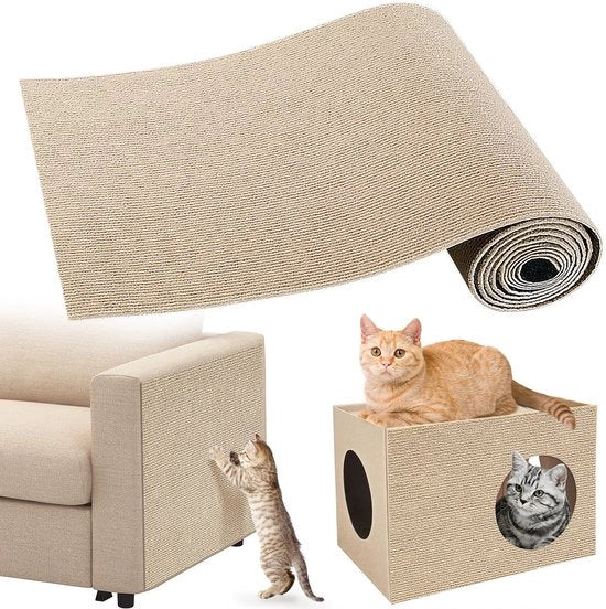 Protezione autoadesiva per gatti 200cm×40cm, difesa superfici per gatti, protezione superfici per gatti, protezione per gatti contro graffi, protezione per muri per gatti, protezione per mobili per gatti, colore khaki