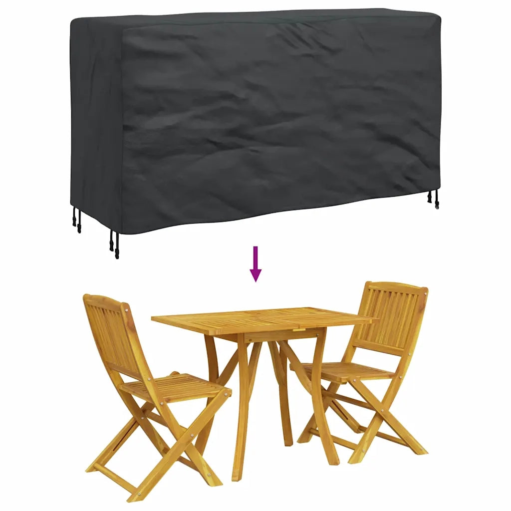 vidaXL Copertura per mobili da esterno Nero 180 x 70 x 90 cm 420D