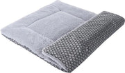 Matte per cani, morbida e calda, coperta per cani e gatti, divano per animali domestici (S (58 x 38 cm), piuma corta grigia)