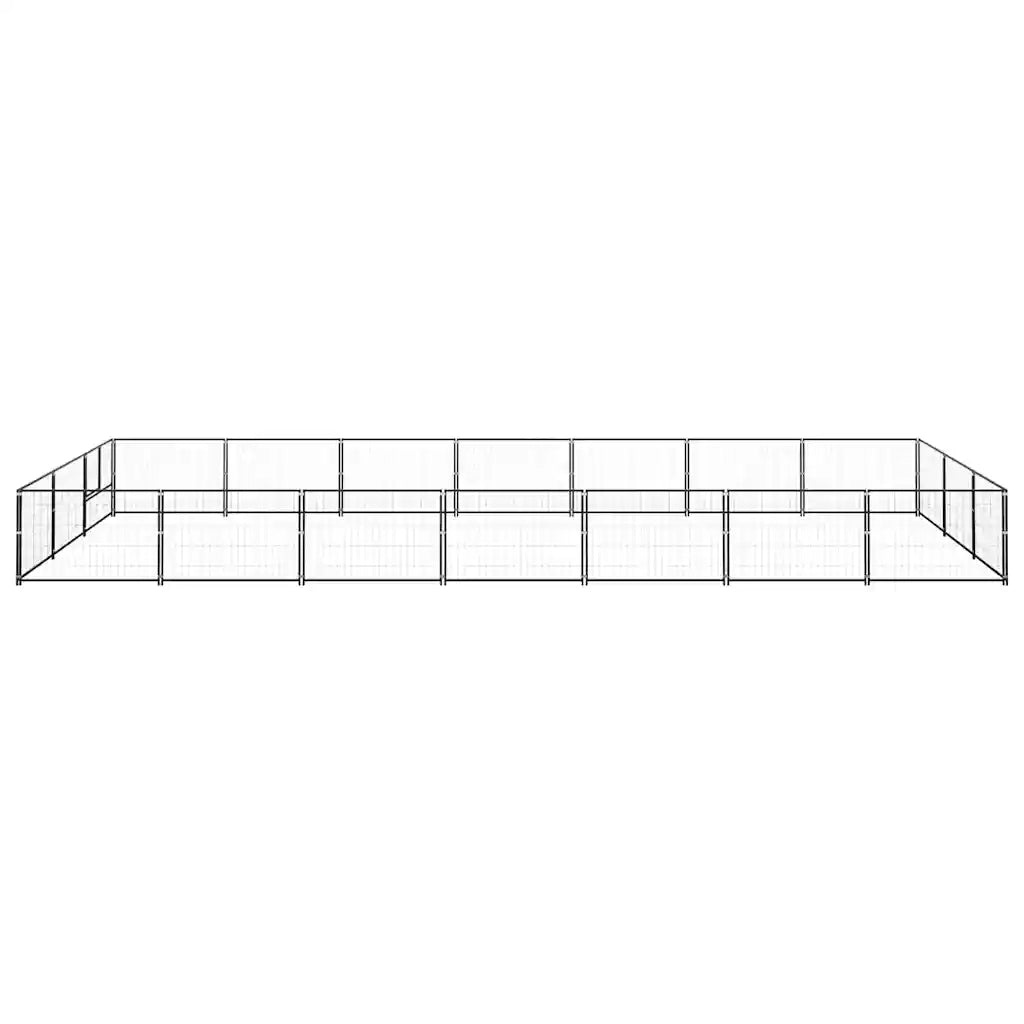 Gabbia per Cani Nera 21 mÂ² in Acciaio cod mxl 47935