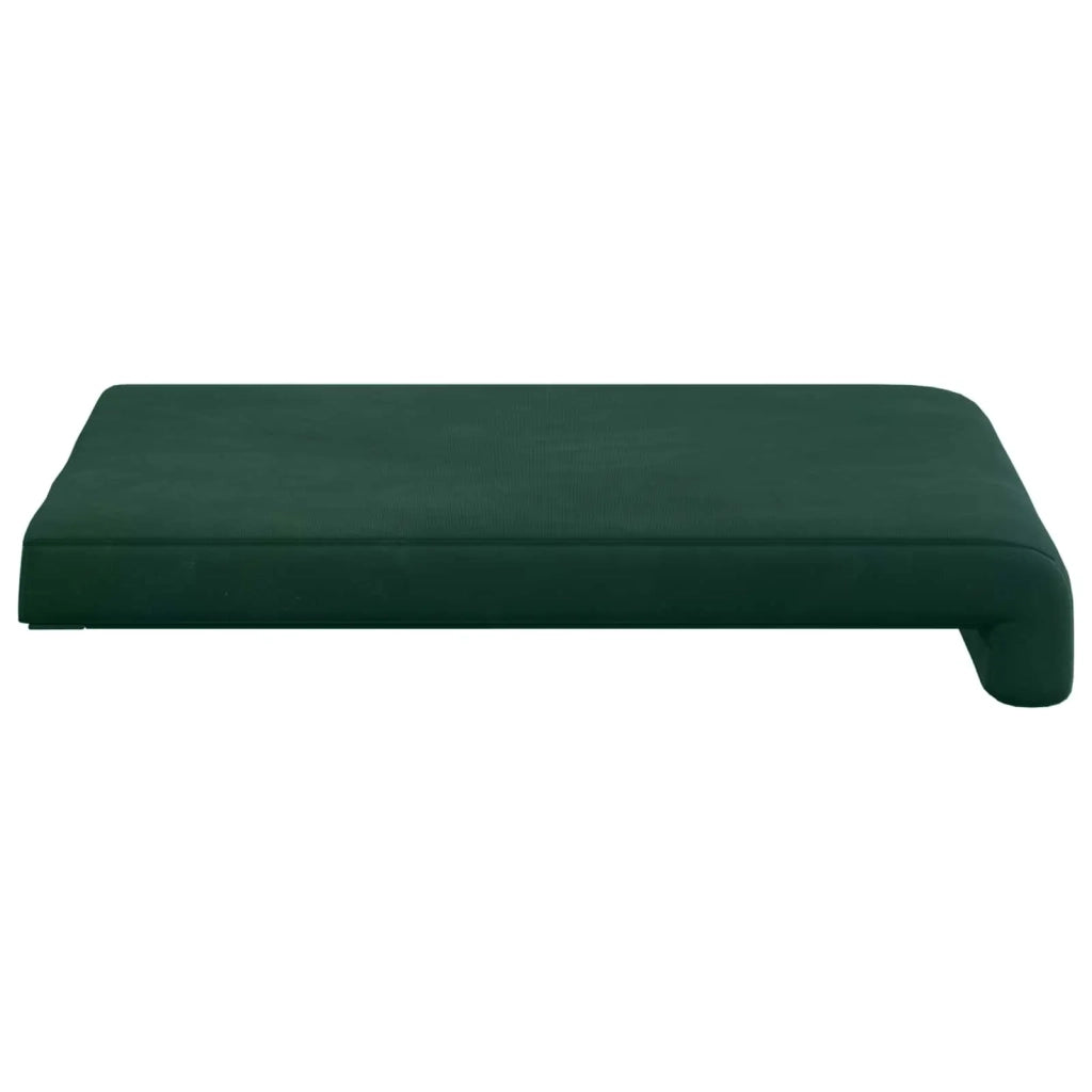 Cuscino per panchina 4 pcs Velluto Verde Scuro Profondità 35 cm 42043100