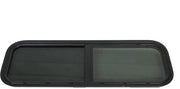 Porta finestra scorrevole 900 x 300 mm - Angolo rotondo - Vetro resistente - Tinteggiatura - Lega di alluminio leggera - Buona protezione contro insetti - Porta