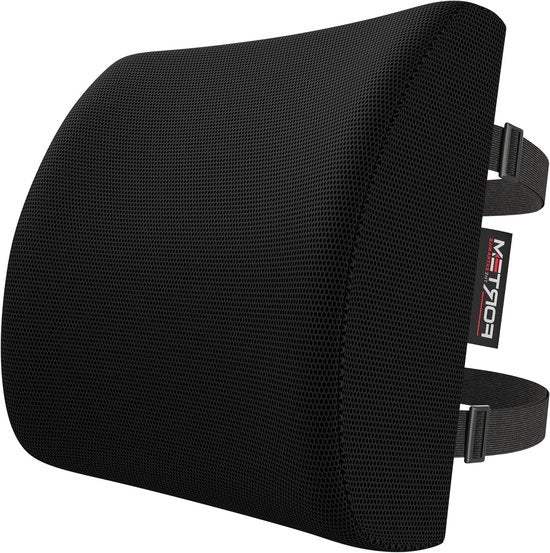 Cuscino per poltrona, sedile di auto e sedile per console - Memory Foam - Respiro e lavabile - Cinture regolabili
