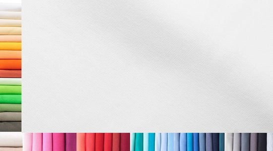 Manopola XXL per metro | Doppio: 75 cm largo | Singolo: 150 cm largo | Colore: 01 Bianco | 1 m lungo | 96% cotone, 4% elastan | Jersey | 1buy3 | Prezzo base per metro quadrato: € 10,66