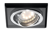 Faretto incasso Candellux SSU-13 quadrato nero/cromo MR16