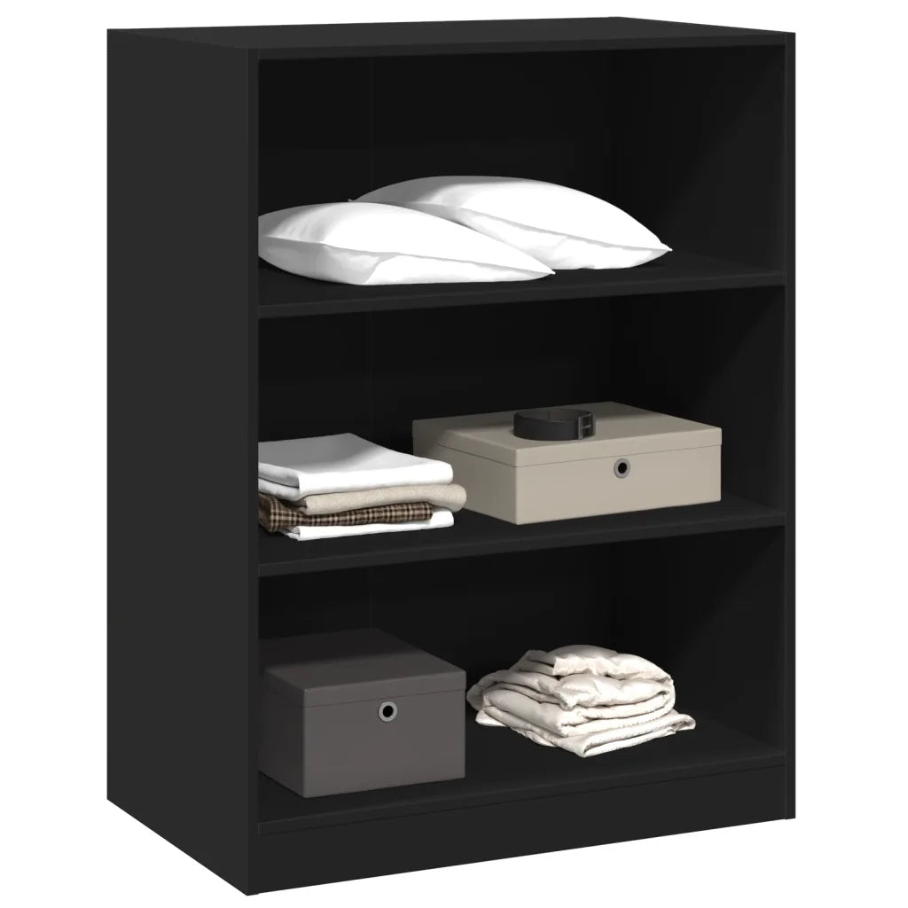 Armadio Nero 77x48x102 cm in Legno Multistrato 840822