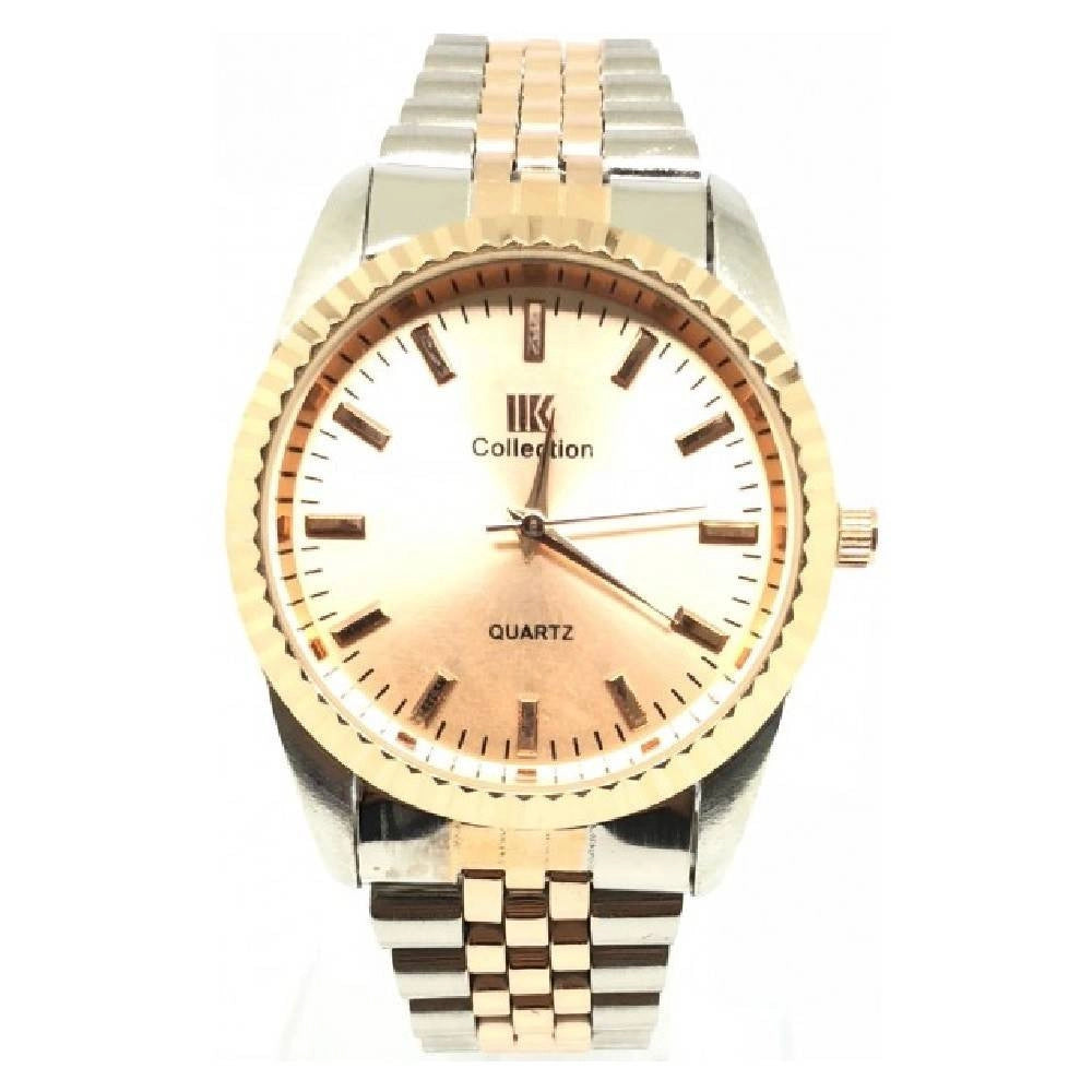 Trade Shop - Orologio Da Polso Ik Collection Analogico Al Quarzo Silver Rosa Quadrante Rosa -