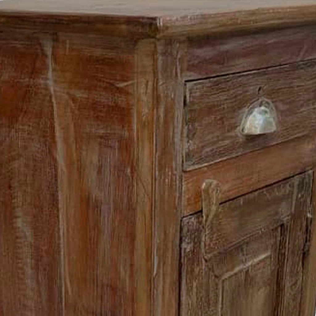 Comodino in legno fatto a mano44x35x79h cm