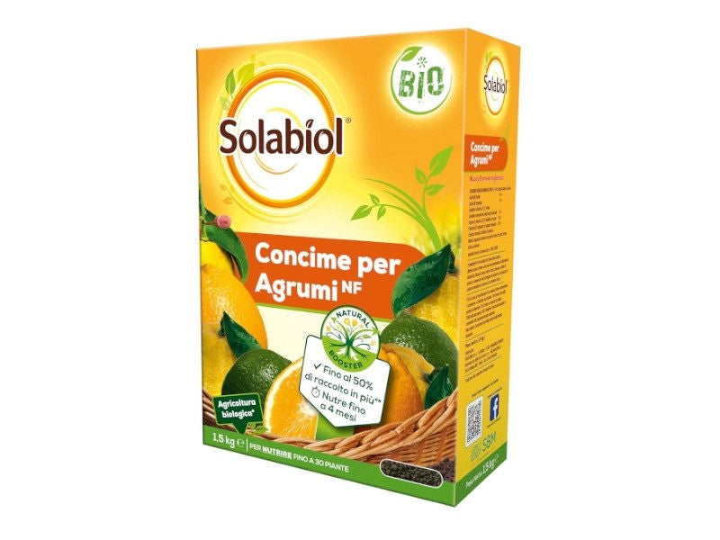 Concime per agrumi biologico granulare 1,5Kg Solabiol Natural Booster SBM