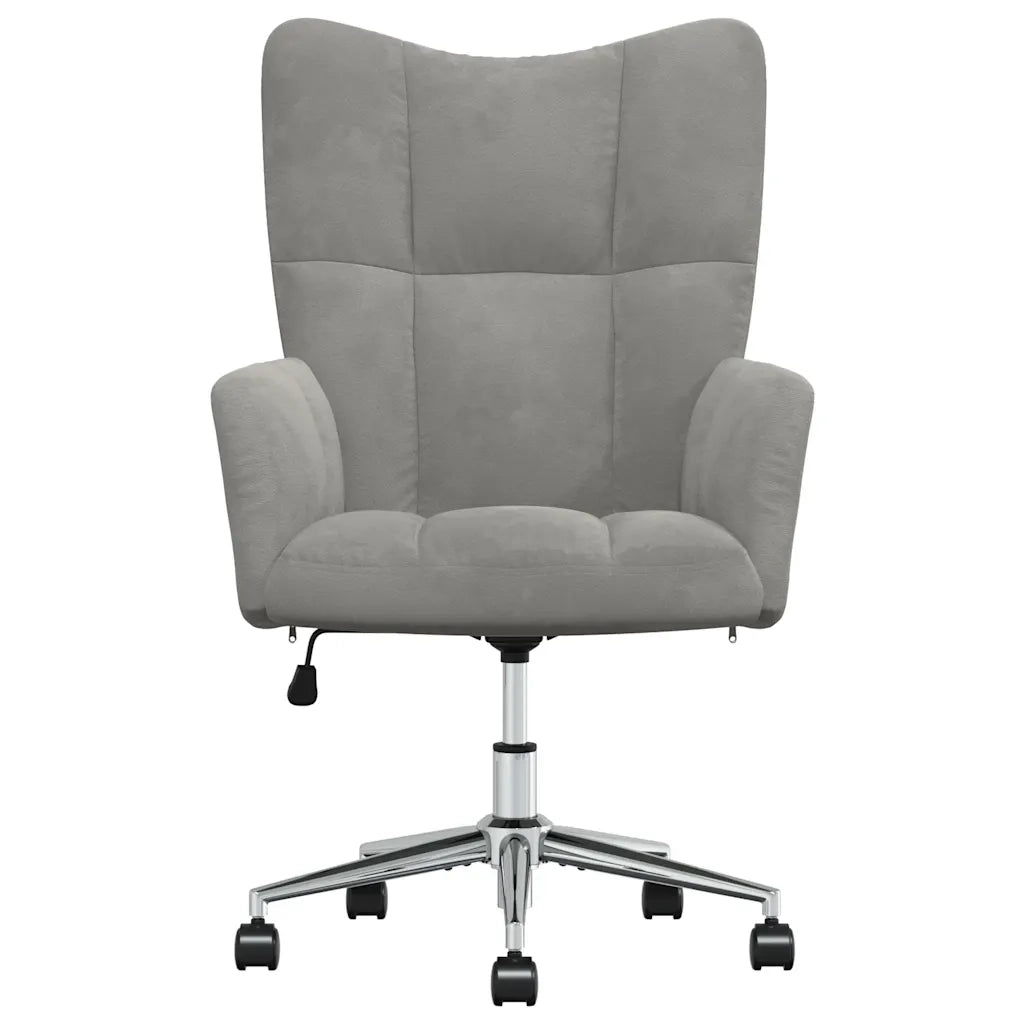 Poltrona Relax Grigio Chiaro in Vellutocod mxl 71834