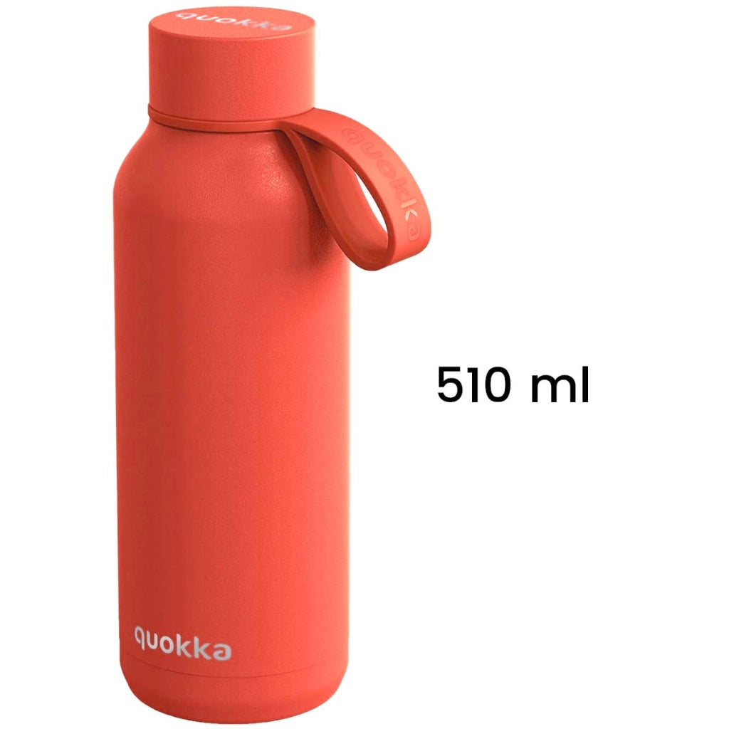 Bottiglia Termica 510ml Collezione Solid con Cinghia Arancione Quokka