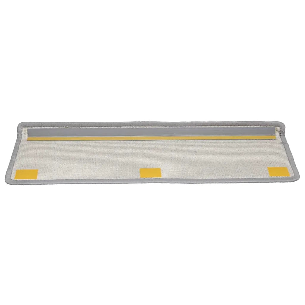 Tappetini per scale 20 pz 65x21x4 cm Grigio Bordo rettangolare 3365851
