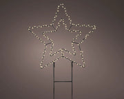 Stella di metallo con led luce calda diam 38cm