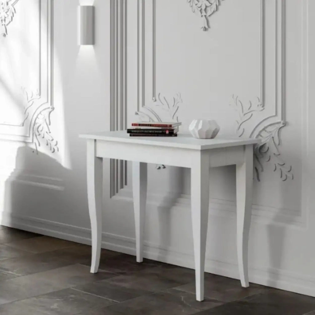 Consolle allungabile 90x48/204 cm Sciabola Small bianco frassino