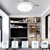 ZMH Lampada da soffitto LED 2 pezzi 5W 6500K bianco freddo per cucina camera