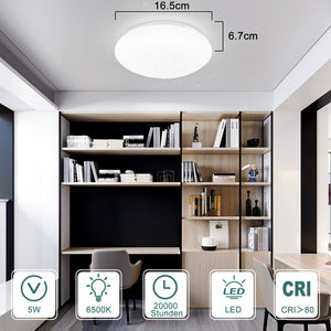 ZMH Lampada da soffitto LED 2 pezzi 5W 6500K bianco freddo per cucina camera