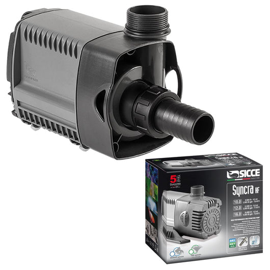 Sicce syncra hf 10.0 9.500 litri/h pompa multifunzione ad elevate prestazioni acquari e laghetti