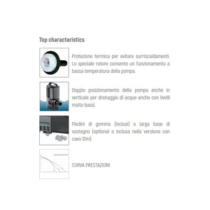 Sicce syncra hf 10.0 9.500 litri/h pompa multifunzione ad elevate prestazioni acquari e laghetti