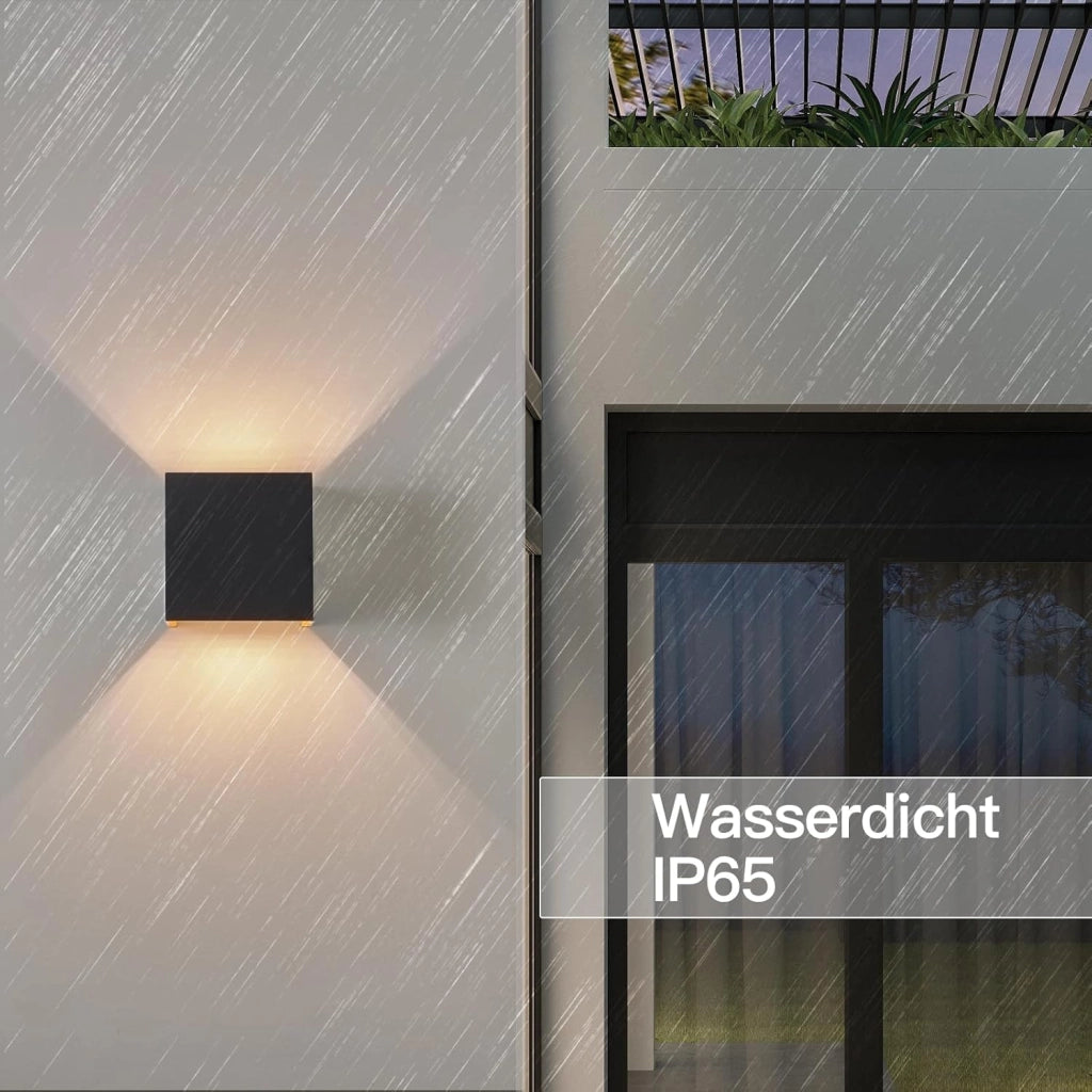 ZMH Applique da parete a LED per interni Luce verso l'alto e verso il basso Applique da parete per esterni IP65