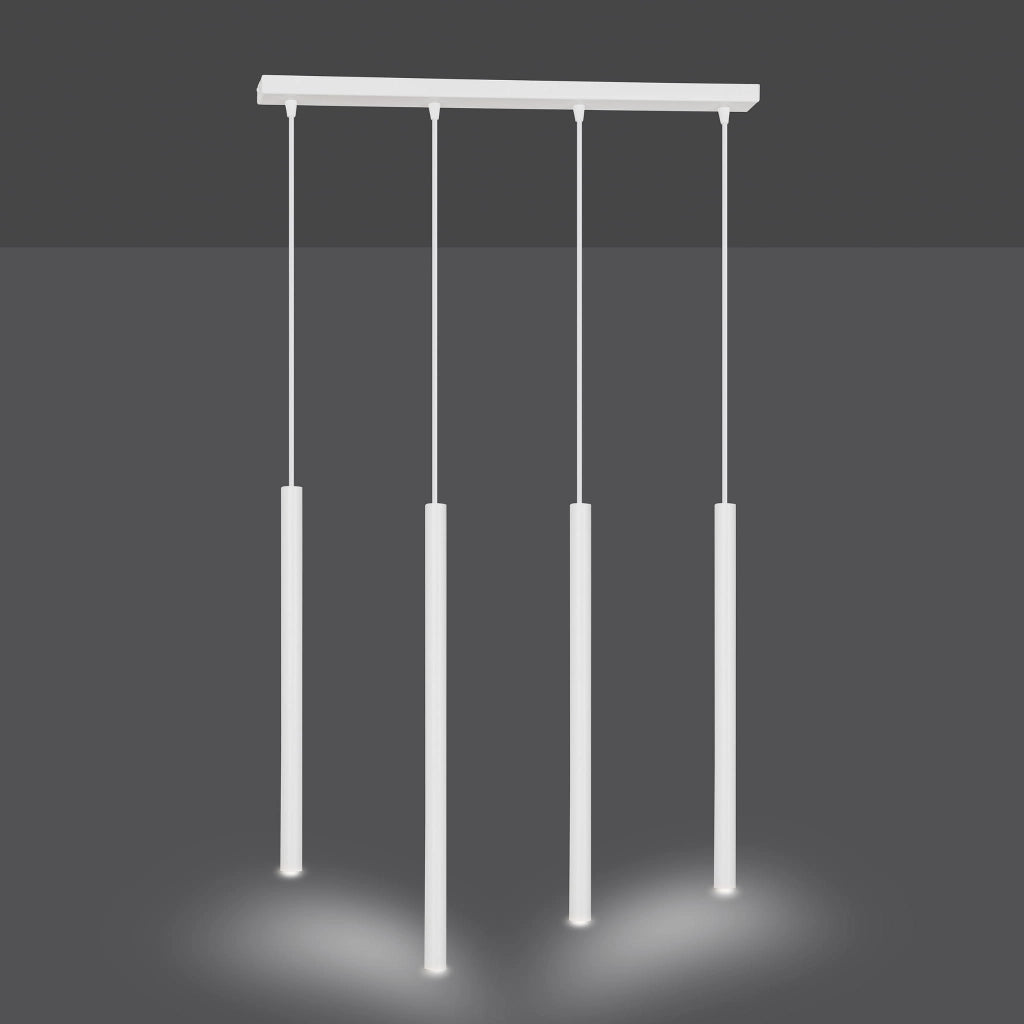 Lampadario Emibig Selter bianco metallo 4 luci 4xG9