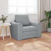 Divano Letto 2-in-1 Grigio Chiaro 98x71x83 cm Tessuto