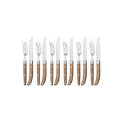 WMF 1280636046 set di posate 12 pz Marrone, Metallico