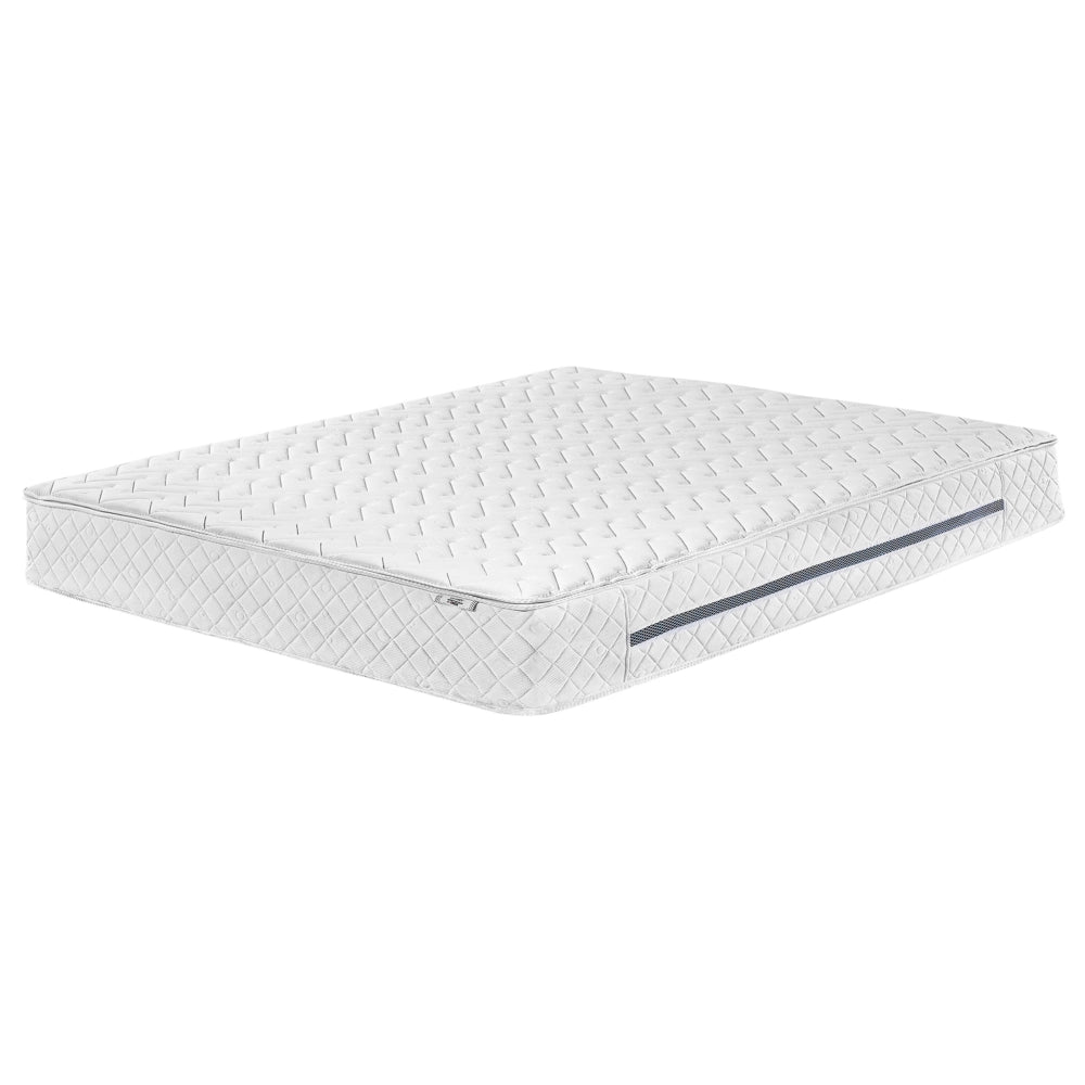 Materasso a molle insacchettate bianco rigido 160 x 200 cm in poliestere con memory foam di raffreddamento con cerniera