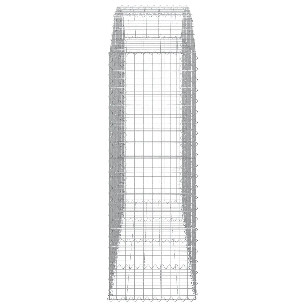 Cesto Gabbione ad Arco 200x50x140/160 cm Ferro Zincato 153477